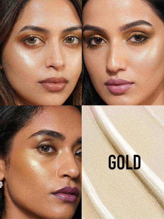 Yours Truly Multipurpose Strobe Cream For Face - Rose Gold 3-In-1 Non Sticky - 30g