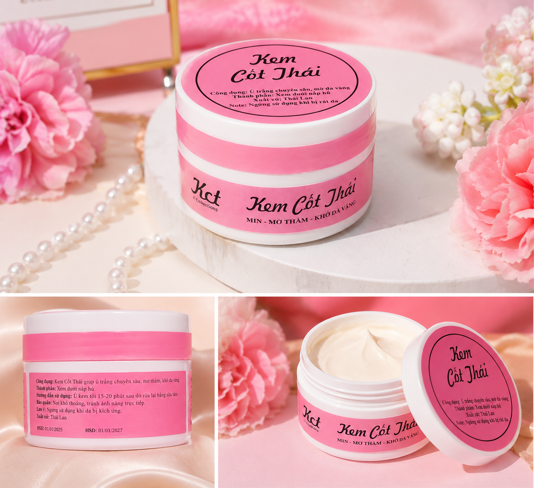 Original KEM COT THAI Face & Body Whitning Cream 100g _